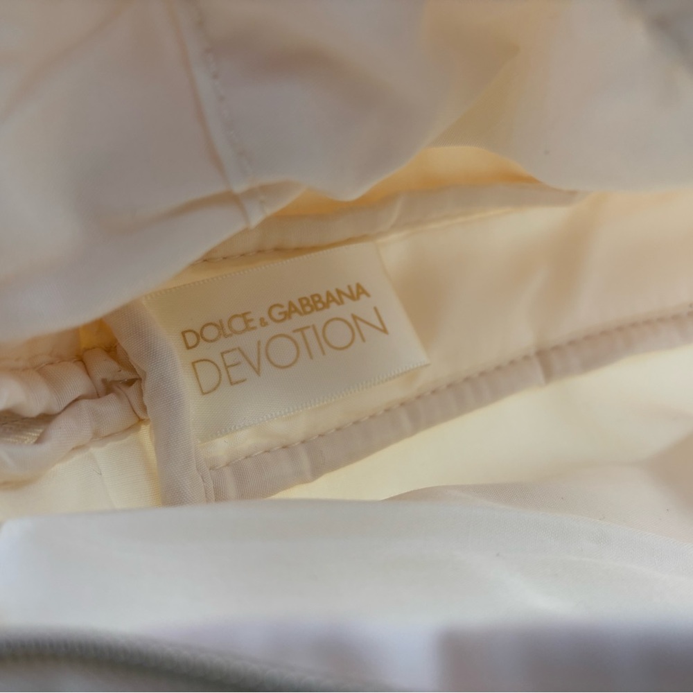 NWT Dolce & Gabbana Devotion off-white zip pouch luxury holiday travel gift - Picture 12 of 13